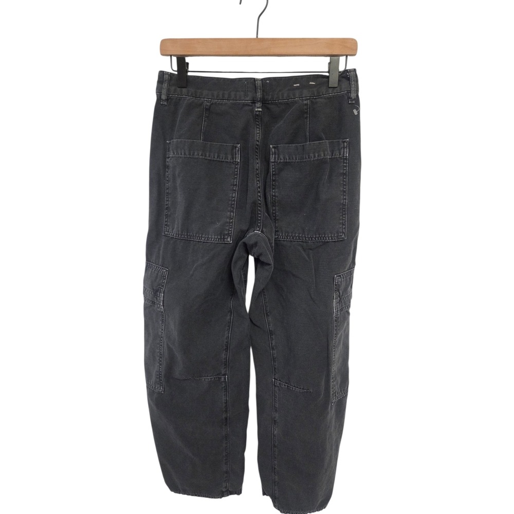 Citizens of Humanity Marcelle Cargo Pants Womens 27 Black Barrel Leg Premium - Picture 3 of 8